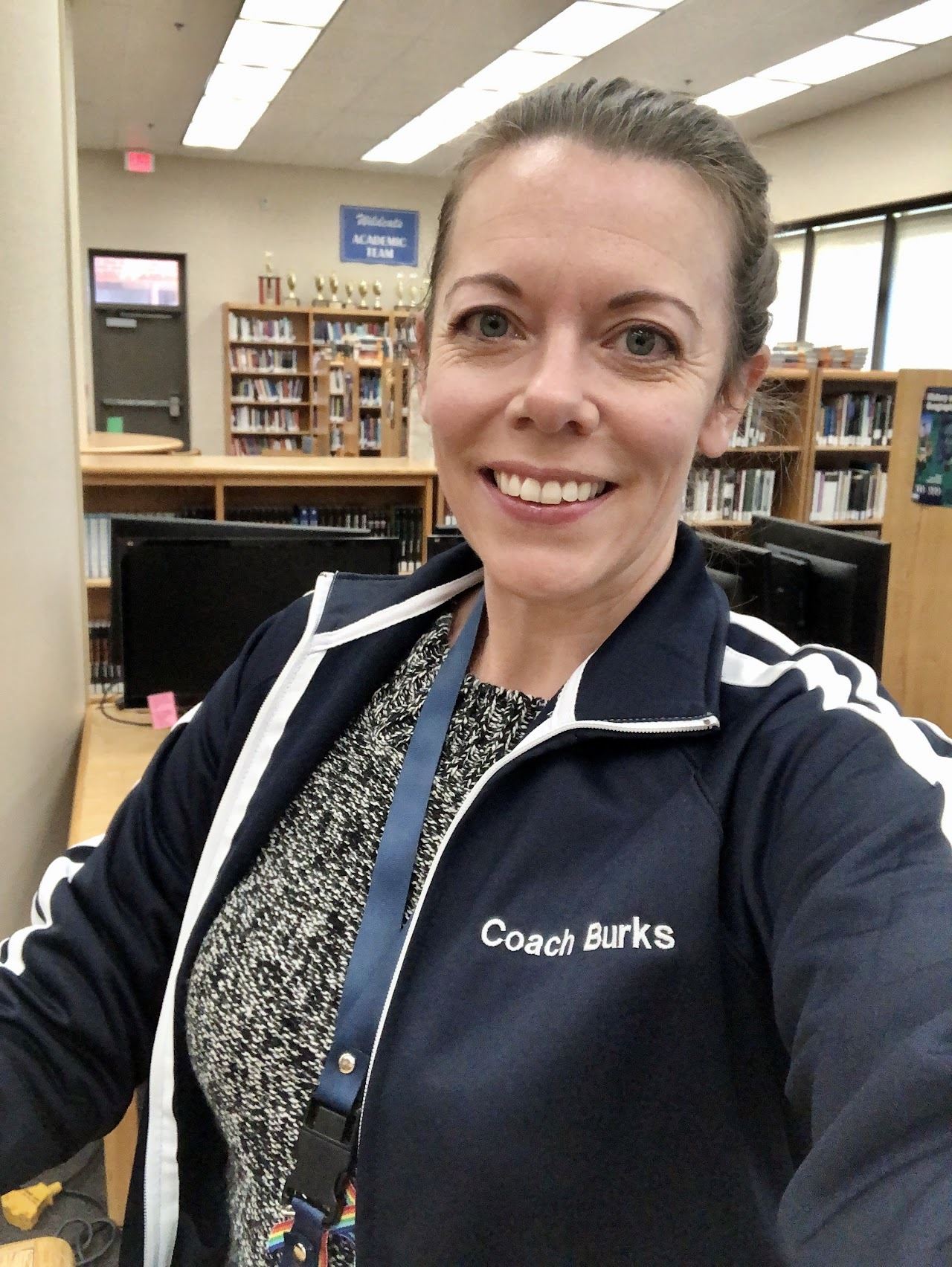 Librarian Amanda Burks
