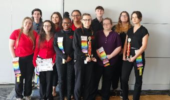  Group of students at conference